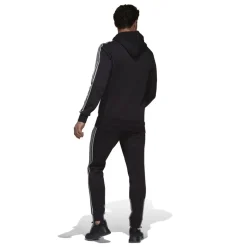 adidas Mens 3s Fleece Tracksuit in Black