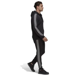 adidas Mens 3s Fleece Tracksuit in Black