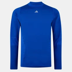 adidas Mens Tf Cr Ls Tee M Baselayer Top in Blue