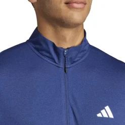 adidas Mens Train Essentials Training Long Sleeve Sweatshirt in Blue