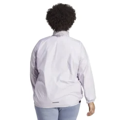 adidas Mock Neck Relaxed Fit Softshell Jacket in Purple