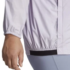 adidas Mock Neck Relaxed Fit Softshell Jacket in Purple