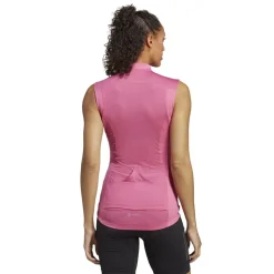 adidas Mock Neck Slim Fit T-Shirt in Pink