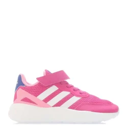 adidas Nebzed Elastic Lace Top Strap Shoes in Pink white