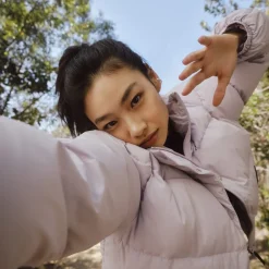 adidas New Puf Jacket in Purple