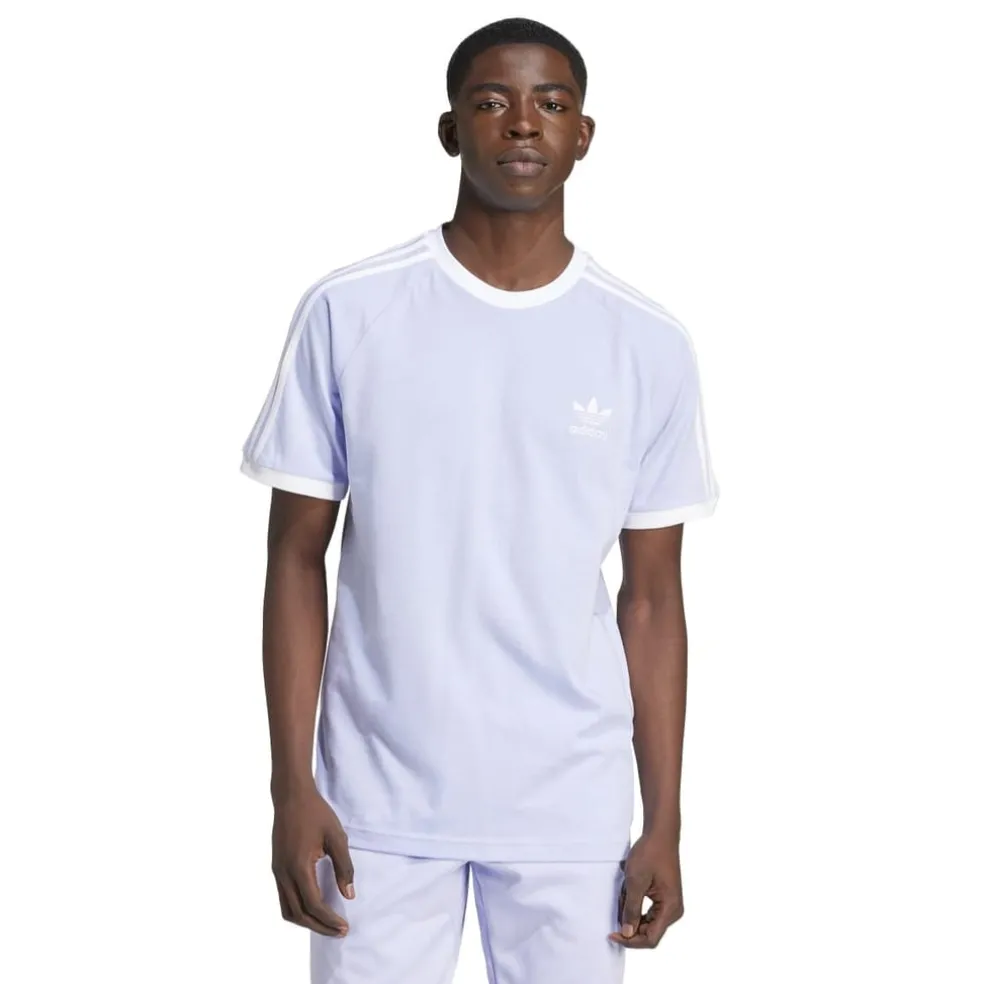 adidas Originals Adicolor Classics 3-Stripes T-Shirt in Violet