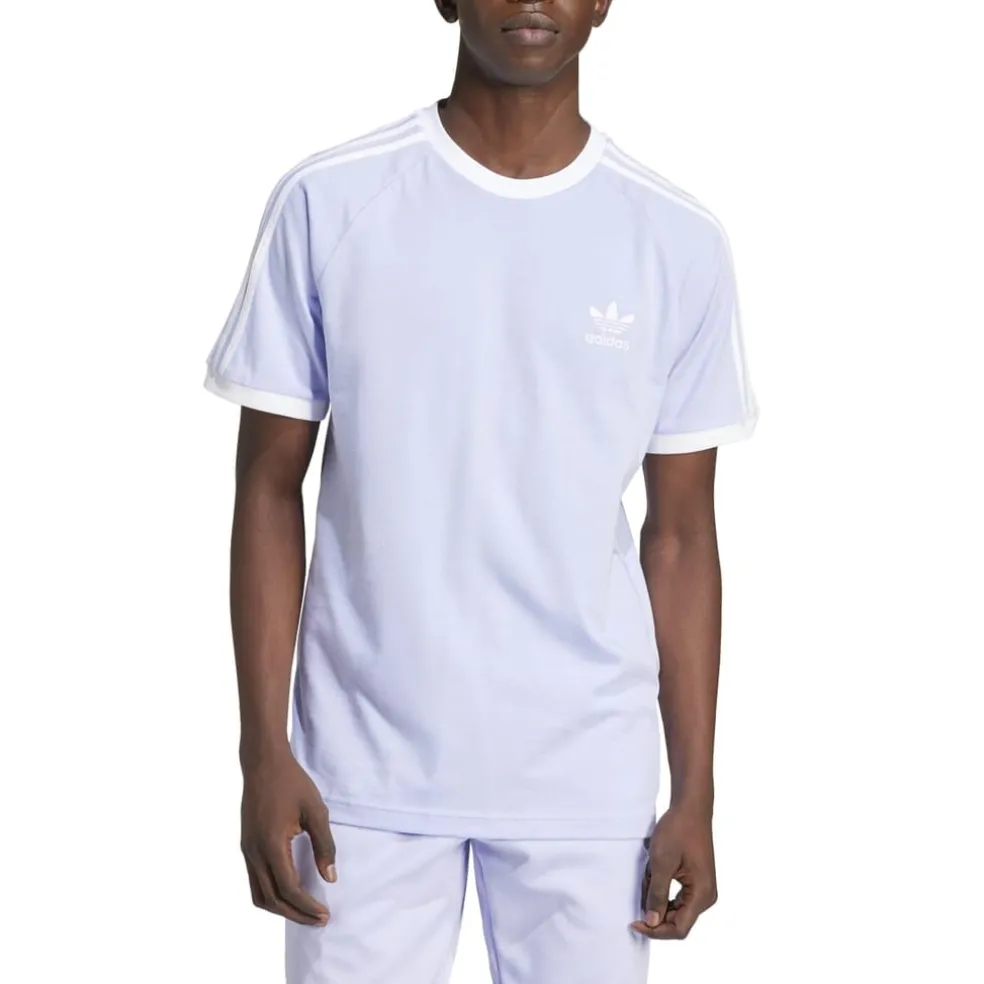 adidas Originals Adicolor Classics 3-Stripes T-Shirt in Violet
