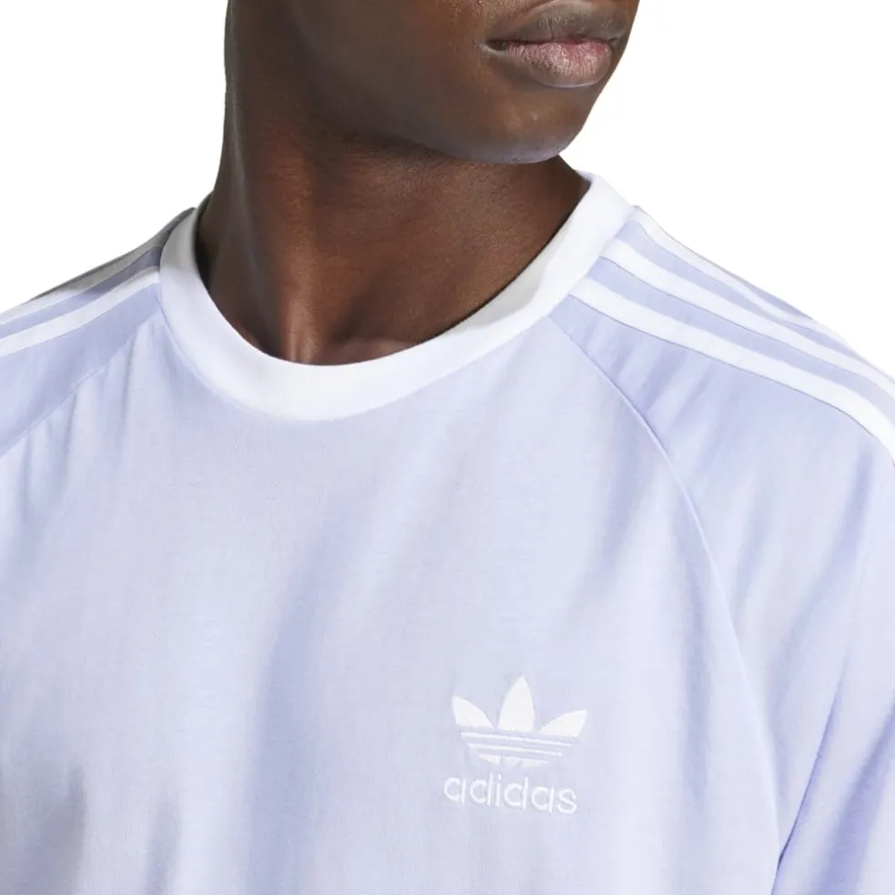 adidas Originals Adicolor Classics 3-Stripes T-Shirt in Violet