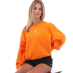 adidas Originals Adicolor Essentials Fleece Sweatshirt in Orange
