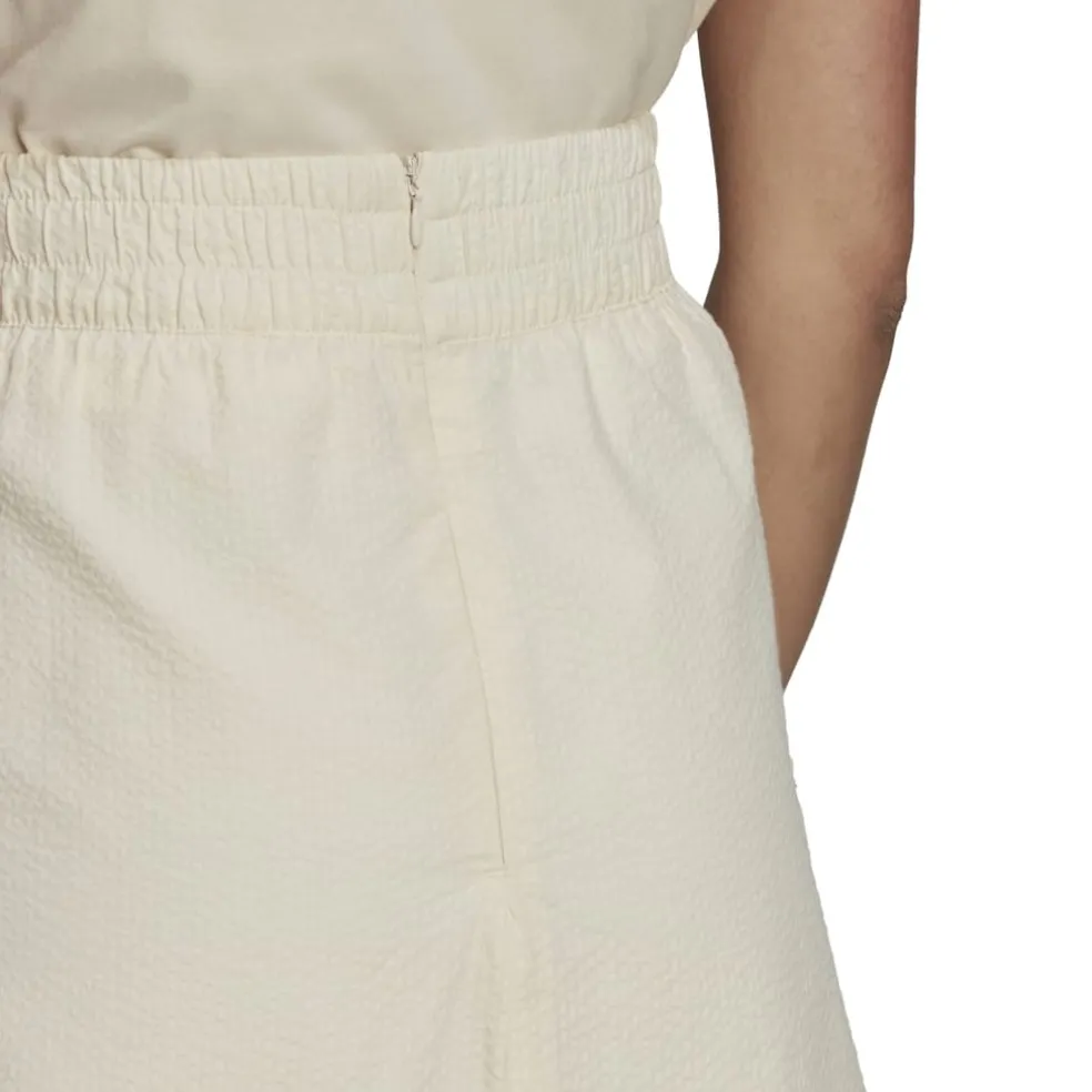 adidas Originals Adicolor Classics Poplin Skirt in Off White