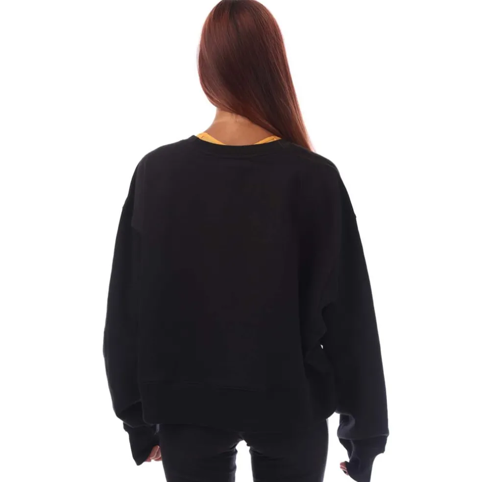adidas Originals Adicolor Essentials Crew Sweatshirt (Plus Size) in Black