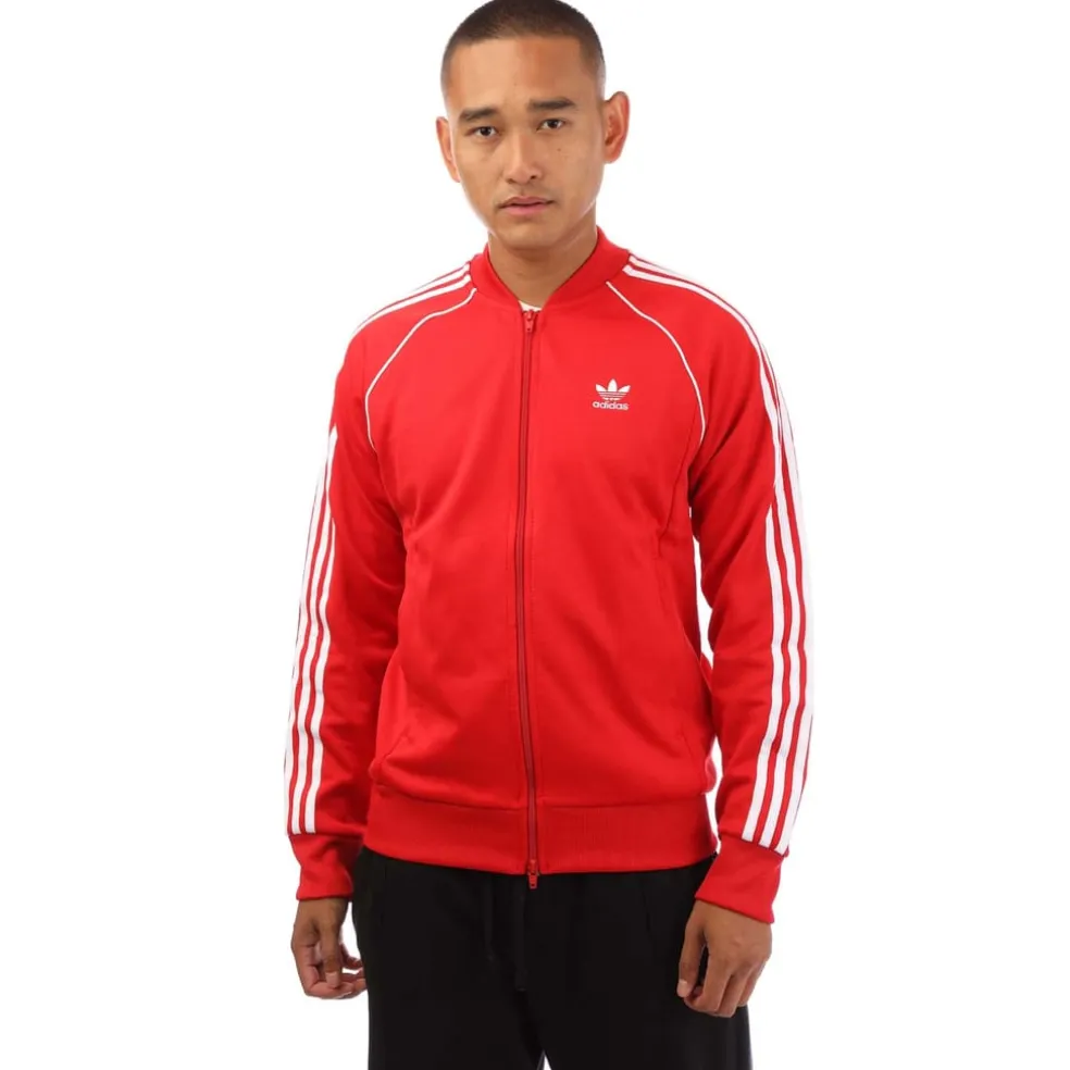adidas Originals Adicolor Classics SST Track Jacket in Red