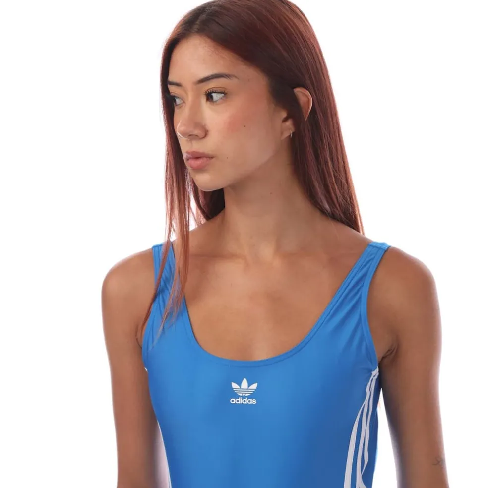 adidas Originals Adicolor 3-Stripes Swimsuit in Blue