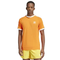 adidas Originals Adicolor Classics 3-Stripes T-Shirt in Orange