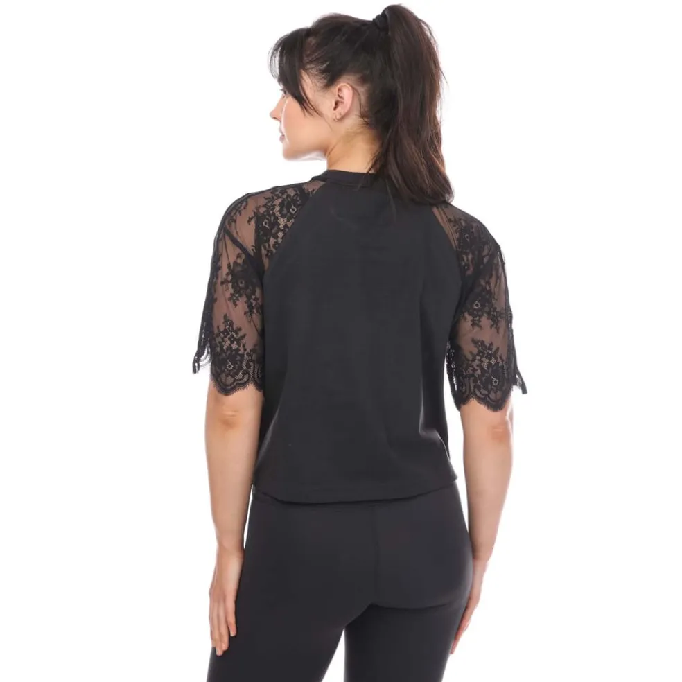 adidas Originals Adicolor Classics Lace T-Shirt in Black