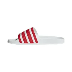 adidas Originals Adilette Slide Sandals in Red