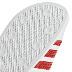 adidas Originals Adilette Slide Sandals in Red