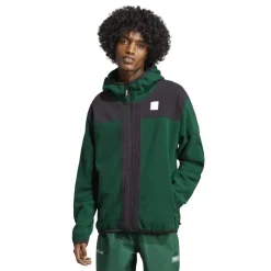 adidas Originals Adventure FC Full-Zip Polar Fleece Hoodie in Green