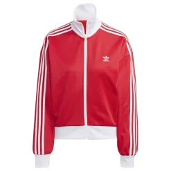 adidas Originals Athletic Turtleneck Sweatshirt Top in Red