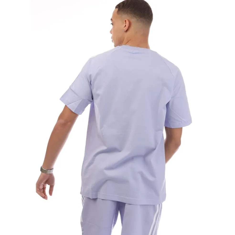 adidas Originals Crew Neck Regular Fit T-Shirt in Purple