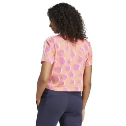 adidas Originals Cropped Crew Neck Regular Fit T-Shirt in Pink