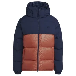 adidas Originals Down Regen Hooded Puffer Jacket in Indigo