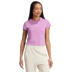 adidas Originals Essentials Slim-Fit T-Shirt in Purple