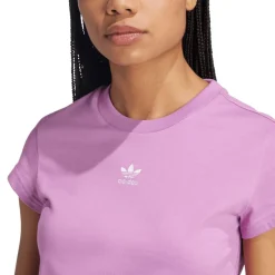 adidas Originals Essentials Slim-Fit T-Shirt in Purple