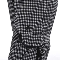adidas Originals Gingham Track Pants in White Black