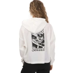 adidas Originals Graphic Windbreaker Jacket in White