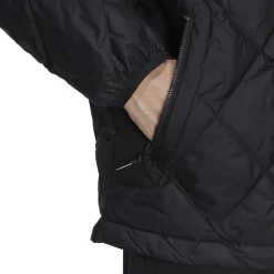 adidas Originals Hooded Regular Fit Down Jacket in Black