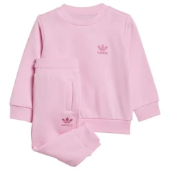 adidas Originals Infant Adicolor Crew Set in Pink