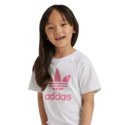 adidas Originals Junior Adicolor Shorts & T-Shirt Set in Rose