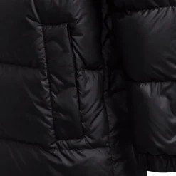adidas Originals Juniors Adicolor Elongated Down Jacket in Black-White