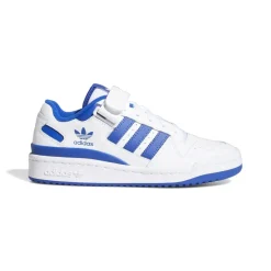 adidas Originals Juniors Forum Low Shoes in White blue