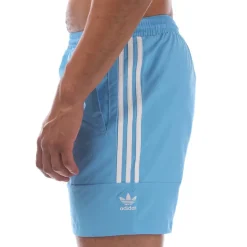 adidas Originals Lock Up Swim Shorts in Blue