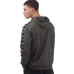 adidas Originals Mono Tape Overhead Hoodie in Grey