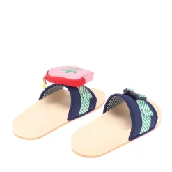 adidas Originals Pouchylette Slide Sandals in Navy