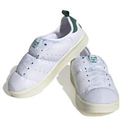 adidas Originals Puffy Low Top Flatform Sneakers in White