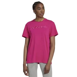 adidas Originals Regular Fit Crew Neck T-Shirt in Pink
