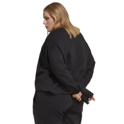 adidas Originals Relaxed Fit Crew Neck Sweatshirt in Black