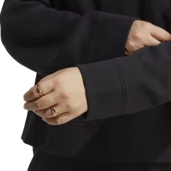 adidas Originals Relaxed Fit Crew Neck Sweatshirt in Black