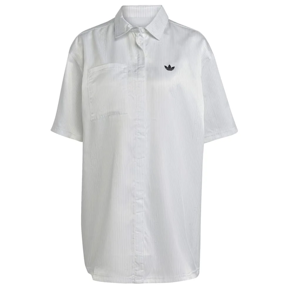 adidas Originals Relaxed Fit Short Sleeve Shirt in White
