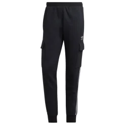 adidas Originals 3-Stripes Cargo Pants in Black
