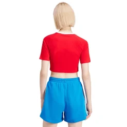 adidas Originals 3-Stripes Baby T-Shirt in Red