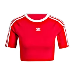 adidas Originals 3-Stripes Baby T-Shirt in Red