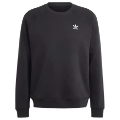 adidas Originals Trefoil Essentials Crewneck Sweatshirt in Black