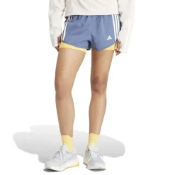 adidas Own the Run 3-Stripes 2-in-1 Shorts in Blue