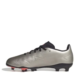 adidas Predator League Childrens Firm Ground Football Boots in Silver