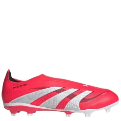 adidas Predator League Laceless Firm Ground Football Boots in Red